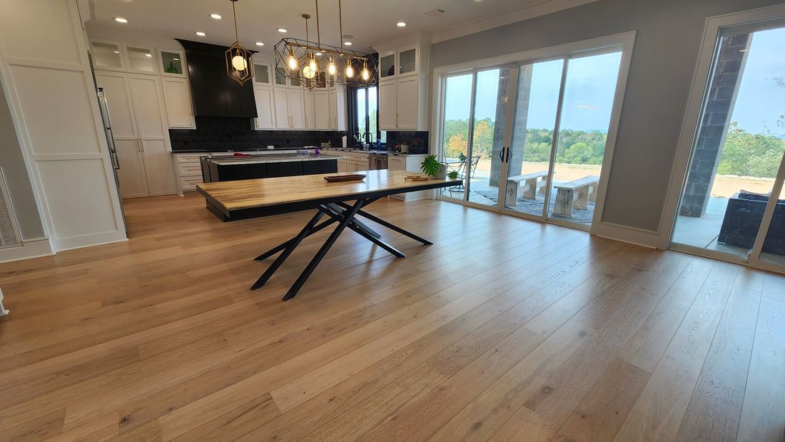 Completed Custom Residence Furnished Open-Concept Dining and Gourmet Kitchen
