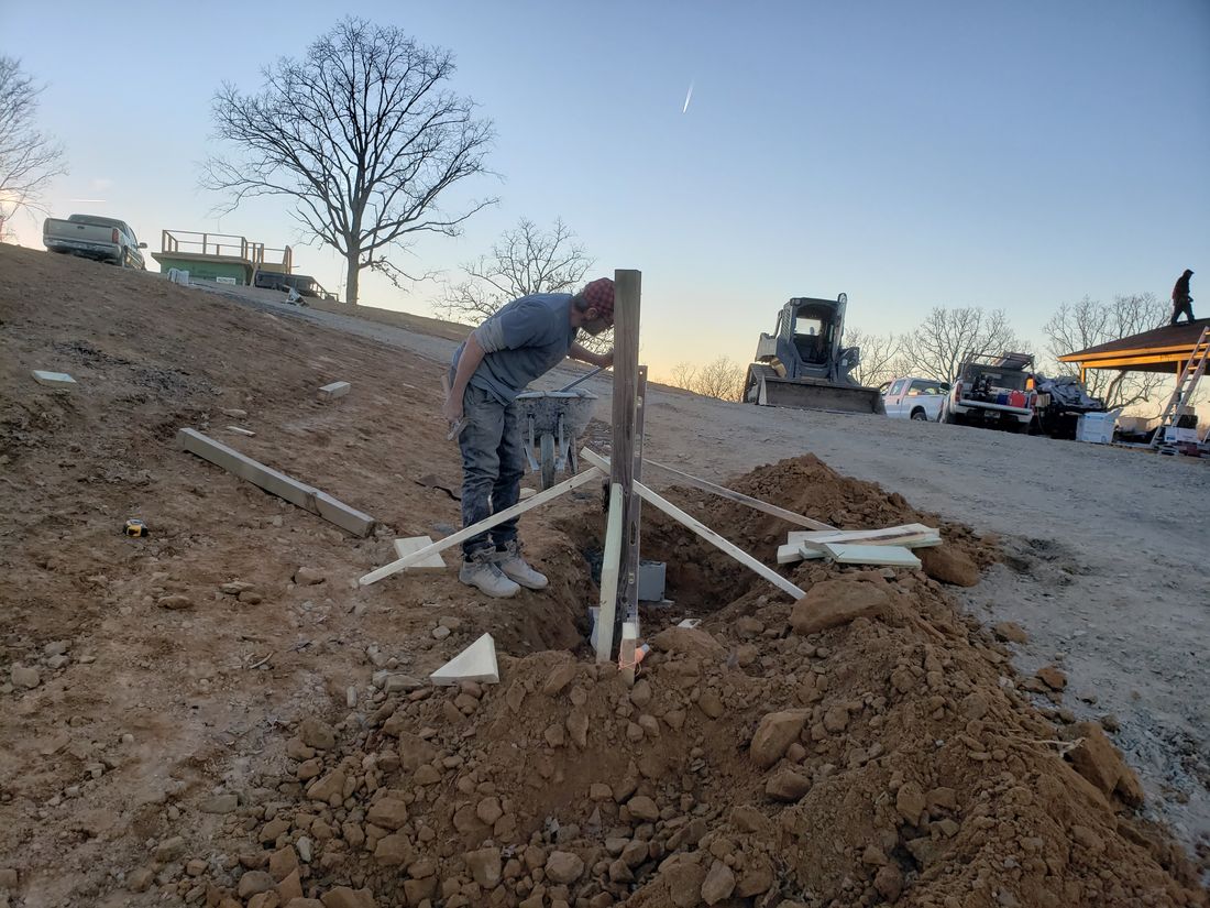 Stage 2 Footings Trenching and Structural Post Plumbing